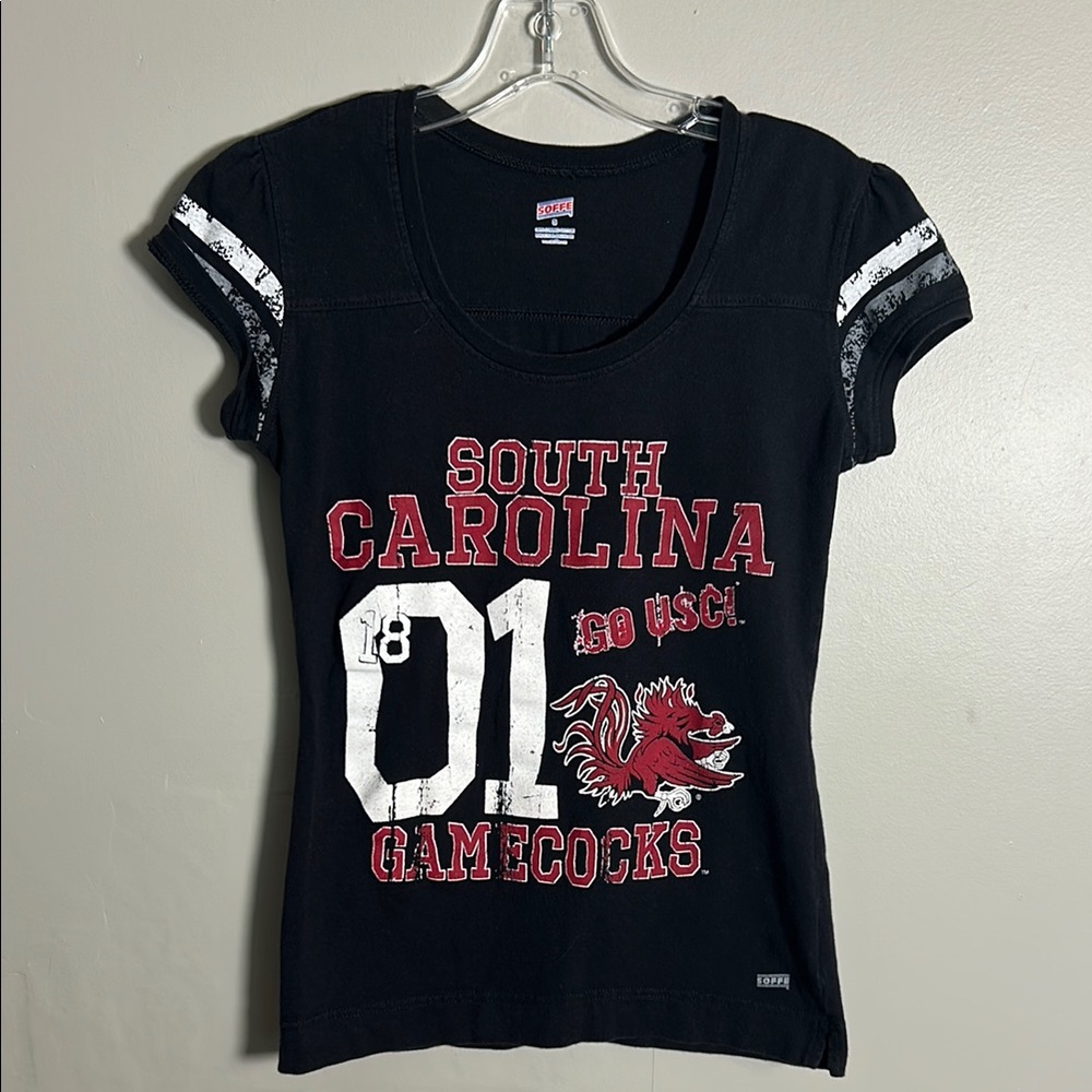 South Carolina Gamecocks Women’s Retro Graphic NCAA Jersey Soffe T-Shirt Sz Sm